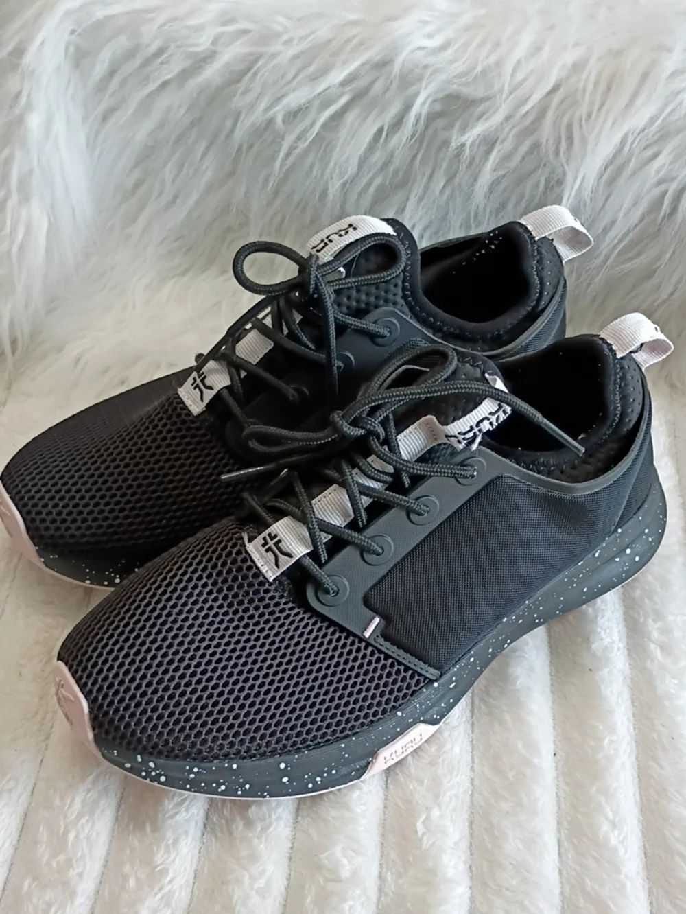 Kuru Atom Black & Pink Plantar Fascitis Orthopedic Support Walking Work Shoe 11W